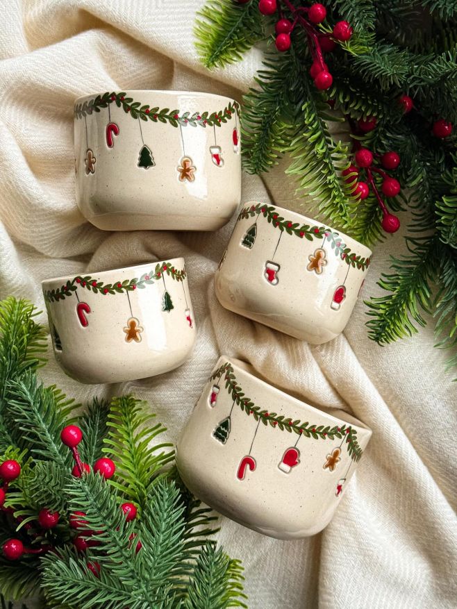 Představuju Vám VÁNOČNÍ GIRLANDU ✨❤️ Pro mě osobně je to ten nejkrásnější kalíšek, který jsem kdy udělala 🥹❤️. Mám z něho...